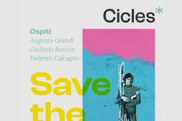 Locandina con foto colorata di Giuliano Besson. 