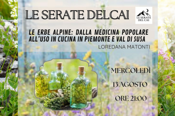 Locandina relativa all'evento sulle erbe alpine